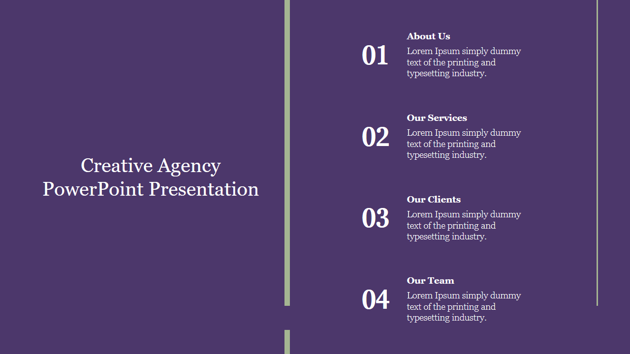 Attractive Creative Agency PowerPoint Presentation Template